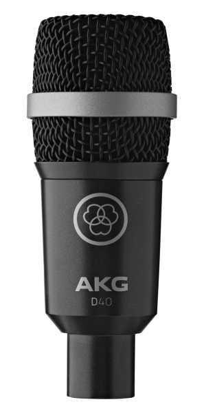 D40 DYNAMIC INSTRUMENT MIC DESIGNED FOR DRUMS AND PERCUSSIONS, FOR WIND INSTRUMENTS AND GUITAR AMPS.