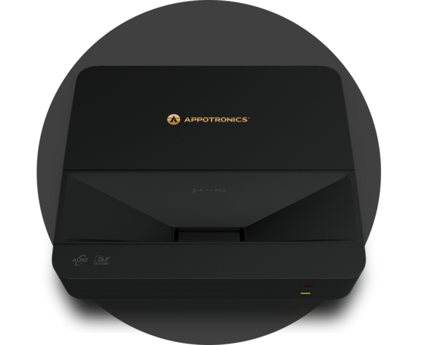 AL-UK535A ULTRA SHORT THROW LASER PROJECTOR: 5000 LUMEN, 3840 X 21600 (4K), 100,000:1 / BLACK CHASSIS
