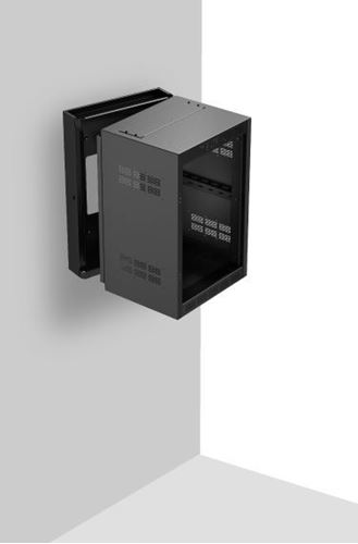 WMA16-23 16RU HIGH STRENGTH WALL CABINET WITH ADJUSTABLE RAILS, 23.5" DEEP