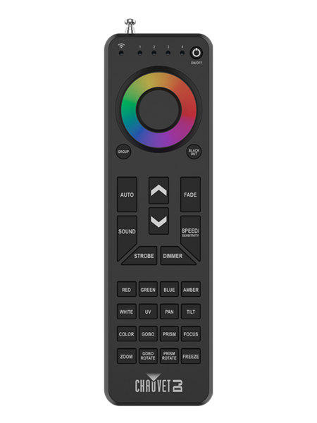 RFCXL HANDHELD REMOTE CONTROL FOR COMPATIBLE RF-ENABLED LIGHTING FIXTURES, OMNIDIRECTIONAL