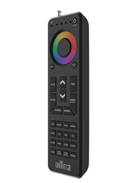RFCXL HANDHELD REMOTE CONTROL FOR COMPATIBLE RF-ENABLED LIGHTING FIXTURES, OMNIDIRECTIONAL