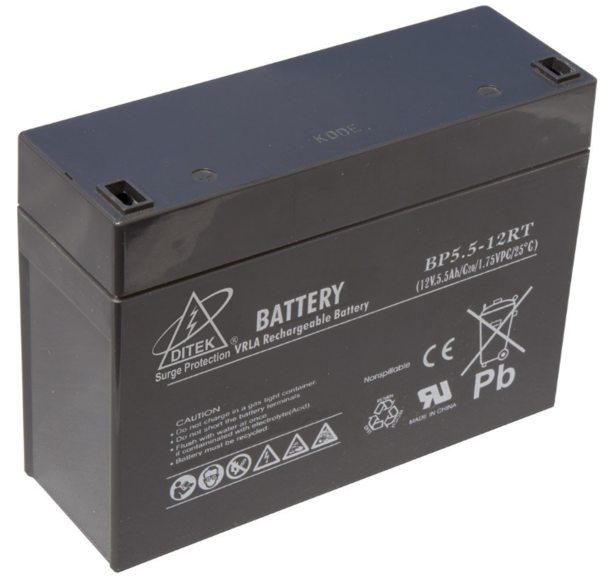 DTK-B12RT REPLACEMENT BATTERIES FOR BU450 AND (4-OUTLET) DRP16 SERIES,  12V 5AH