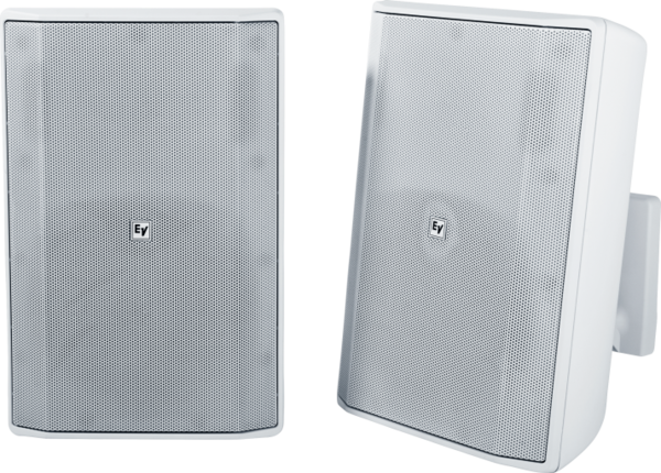 EVID-S8.2TW SURFACE MOUNT BOX SPEAKER, 8" CABINET, 70V/100V,  WHITE (PRICED & SOLD AS PAIR)