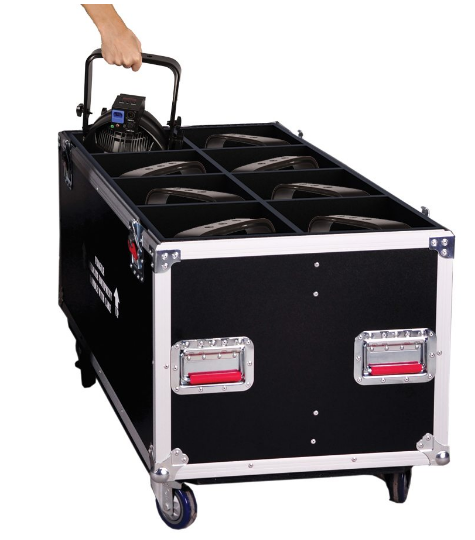 G-TOURPAR64-LED-8 12MM TOUR STYLE CASE FOR 8 LED PAR 64 LIGHT FIXTURES