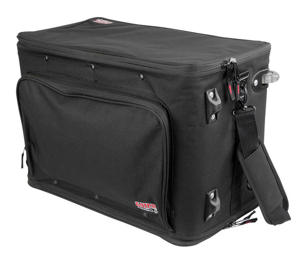 GR-RACKBAG-4UW 4RU LIGHTWEIGHT ROLLING RACK BAG WITH RETRACTABLE TOW HANDLE, ALUMINUM FRAME AND PE REINFORCEMENT