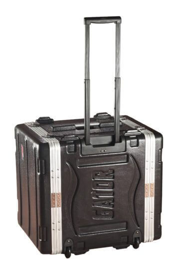 GRR-8PL-US MOLDED PE RACK CASE; FRONT, REAR RAILS; 8U; 19" DEEP; LOCKING, PULL HANDLE, RECESSED WHEELS;