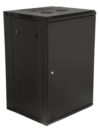 GRW2012509 12RU GATOR RACKWORKS HINGED WALL MOUNTED RACK; 21" DEEP; WITH VENTED GLASS FRONT DOOR