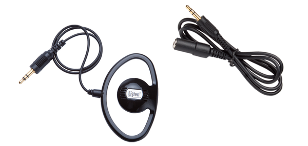 LA-401 UNIVERSAL EAR SPEAKER THAT ALLOWS OUTSIDE SOUNDS TO BE HEARD AS WELL / RIGHT OR LEFT EAR
