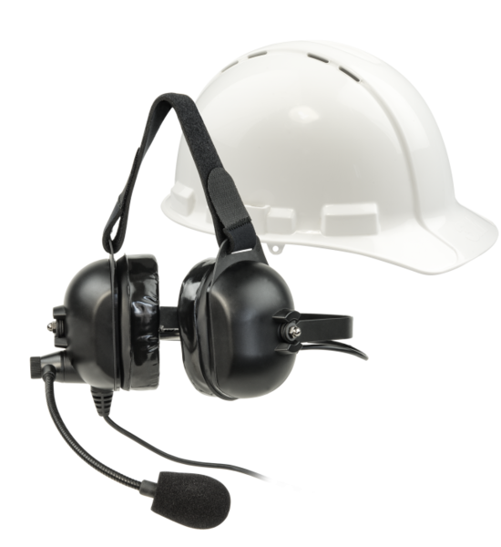 LA-455 HEADSET 5 (OVER EARS INDUSTRIAL W/BOOM MIC)