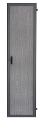 LFD-10FV DOOR-FULLY VENTED FRONT-10RU, LOCKING, BLACK