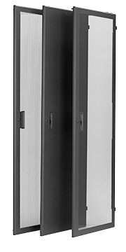 LFD-21 21U RACK FRONT DOOR-SOLID STEEL, LOCKING, BLACK