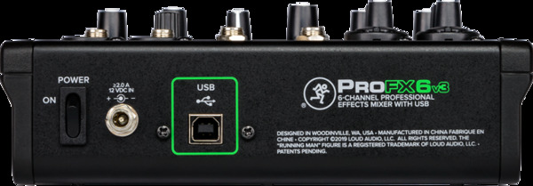 PROFX6V3 6CH  PROFESSIONAL EFFECTS MIXER WITH USB & EFFECTS