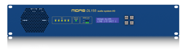 DL155-UL MIDAS 8 ANALOGUE INPUT, 8 ANALOGUE OUTPUT, 8 AES3 I/O UNIT