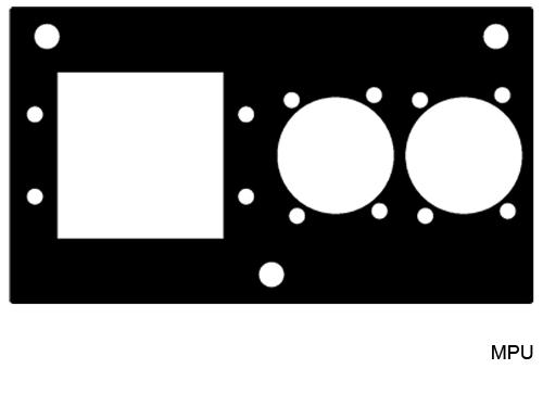 MPU MODULINE INSERT PANELS - EXTRON MAAP® AND 2EA XLR POSITION