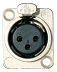 XLRF-D 3-PIN XLR FEMALE AUDIO CONNECTOR, NEUTRIK NC3FDL-1,FOR FMCA & TC SERIES FLOOR BOXES & FP WALL PLATES