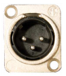 XLRM-D 3-PIN XLR MALE, NEUTRIK® NC3MDL-1