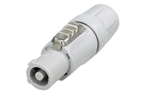 WHI-NAC3FCB CONNECTOR - POWERCON 20A - NEUTRIK, POWER OUT, INLINE, (GRAY)