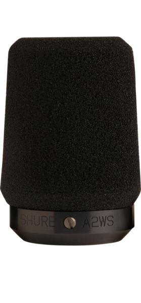 A2WS-BLK BLACK LOCKING FOAM WINDSCREEN FOR 545 SERIES, SM57