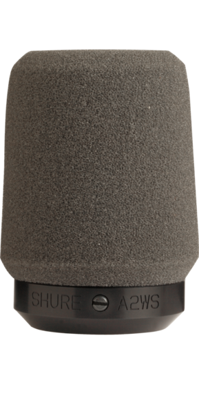 A2WS-GRA GRAY LOCKING FOAM WINDSCREEN FOR 545 SERIES, SM57