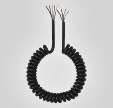 C29C 6' COILED CABLE (4-CONDUCTOR, 2 SHIELDED), USED WITH 527B