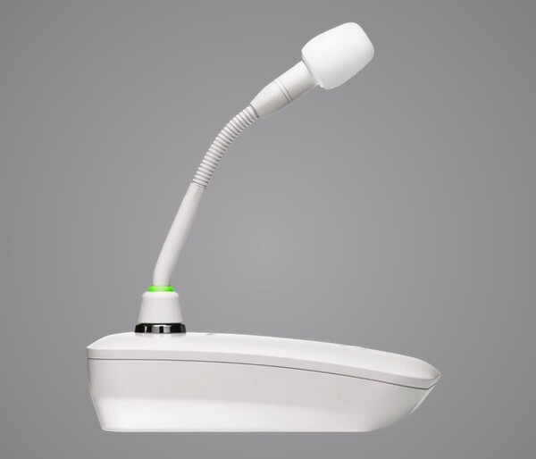 ULXD8W=-H50 WHITE WIRELESS GOOSENECK MICROPHONE BASE FOR ULXD AND QLXD. INCLUDES AA ALKALINE BATTERIES
