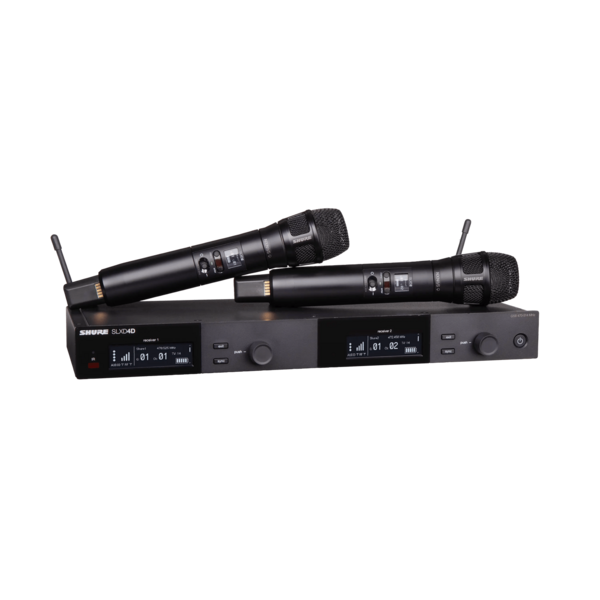 SLXD24D/N8SB-G58 DUAL WIRELESS SYSTEM WITH 2 NEXADYNE 8/S HANDHELD TRANSMITTERS, G58 (470-514 MHZ) WIRELESS BAND