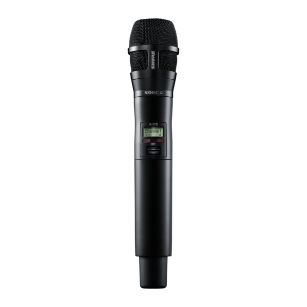 ULXD2/N8CB=-J50A DIGITAL HANDHELD TRANSMITTER WITH NEXADYNE 8/C CAPSULE,J50A (572-616 MHZ) WIRELESS BAND,BLACK