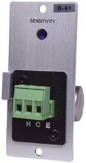 B-41S BALANCED LINE INPUT MODULE, 10K OHMS TRANSFORMER MUTE SEND REMOVABLE TERMINAL BLOCK