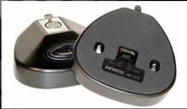 40-117 ASTATIC SHOCK MOUNT BASE WITH PUSH-TO-TALK OR PUSH-TO-MUTE SWITCH, FOR ACTIVE LED