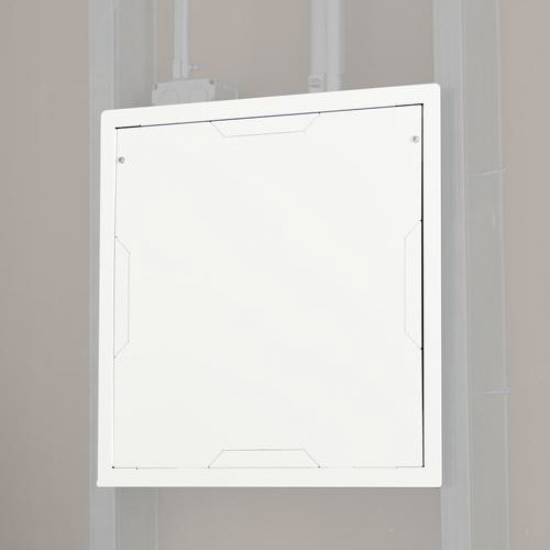 PAC526FCW LARGE IN-WALL STORAGE BOX WITH WHITE FLANGE AND COVER