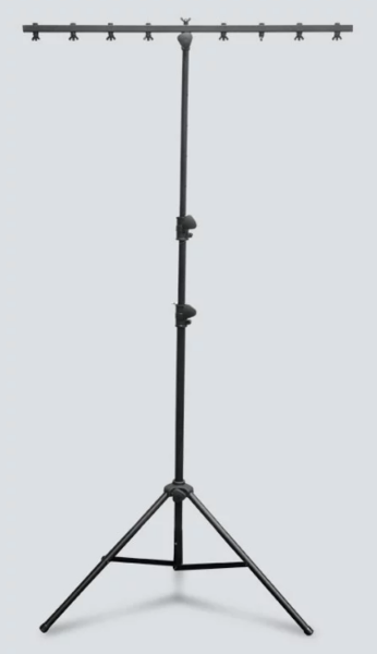 CH06 LIGHTWEIGHT TRIPOD STAND, STAND HEIGHT: 9 FT FULLY EXTENDED; HORIZONTAL BAR LENGTH: 39.5"