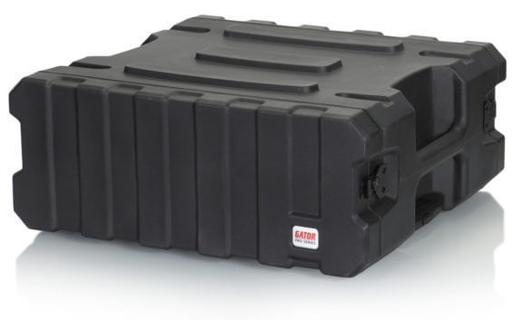 G-PROR-4U-19 PRO-SERIES MOLDED MIL-GRADE PE RACK CASE; 4U, 19" DEEP; W/ HANDLE & WHEELS