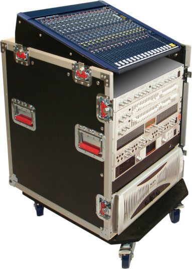 G-TOUR-GRC12X12 ATA CONSOLE WOOD FLIGHT RACK CASE; 12U TOP; 12U BOTTOM