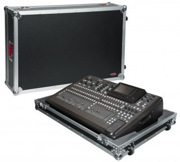 G-TOURM32NDH NON-DOGHOUSE MIXER CASE FOR MIDAS M32. INCLUDES TILT & GO WHEELS, PLUS 4" STORAGE BEHIND MIXER.