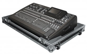 G-TOURM32NDH NON-DOGHOUSE MIXER CASE FOR MIDAS M32. INCLUDES TILT & GO WHEELS, PLUS 4" STORAGE BEHIND MIXER.