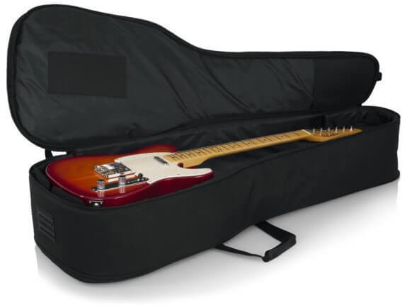 GB-4G-ACOUELECT 4G SERIES DOUBLE GUITAR BAG FOR ACOUSTIC AND ELECTRIC GUITAR WITH ADJUSTABLE BACKPACK STRAPS