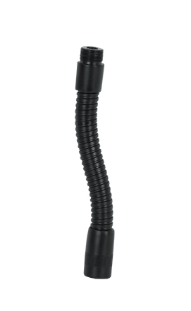 GFW-MIC-GN6 GATOR FRAMEWORKS 6" SOLID STEEL GOOSENECK WITH BLACK FINISH