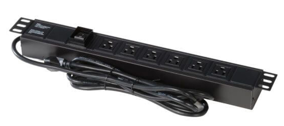 GRW-PWRVERT-6 GATOR RACKWORKS POWER STRIP W/ 6-OUTLET; UL; RACK MOUNTABLE