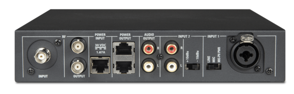 LT-82-01 LISTENIR 1-CHANNEL TRANSMITTER WITH MONO OR STEREO MODE / TRANSMITS AUDIO SIGNAL TO LA-140 EMITTERS