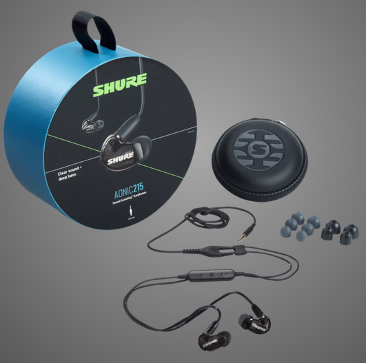 SE215DYBK+UNI AONIC 215 SOUND ISOLATING EARPHONES / SE215 EARPHONE, BLACK W/MODEL:RMCE-UNI