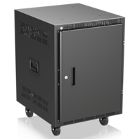 RX14-25 25" DEEP, 14RU MOBILE EQUIPMENT RACK INCLUDES: CASTERS, AND SIDE HANDLES (NO FRONT DOOR)