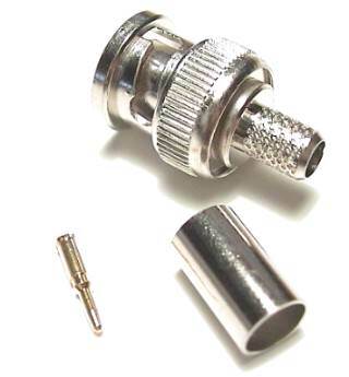 CN-BM73-5 BNC CRIMP 75 OHM RG6/U NP   AV CONNECTOR
