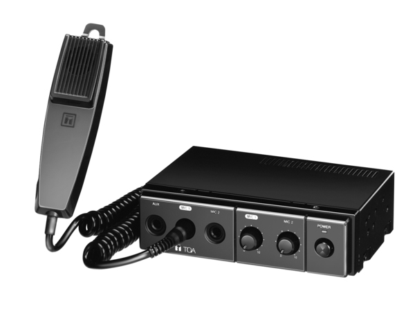 CA-115 MOBILE MIXER/AMPLIFIER FOR REMOTE APPLICATIONS / 15 W / 4 OR 8 OHMS / HANDHELD MICROPHONE INCLUDED