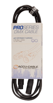 AC3PDMX10PRO 10'-3 PIN PRO DMX CABLE