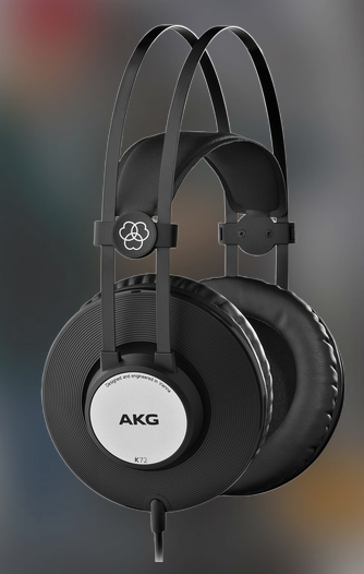 K72 PROFESSIONAL STUDIO HEADPHONES WITH 40MM DRIVERS AND CLOSED BACK DESIGN IDEAL FOR STUDIO RECORDING A