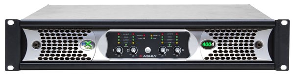 NX4004 4CH POWER AMPLIFIER, ASHLY NX MULTI-MODE 4 X 400 WATTS @ 8, 4, AND 2 OHMS, AND 4 X 400 @ 70V, 100V