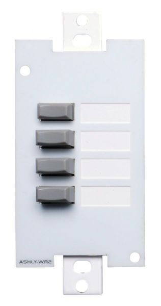 WR-2 WALL REMOTE, 4-POSITION PUSH BUTTON SELECT, (DECORA STYLE)