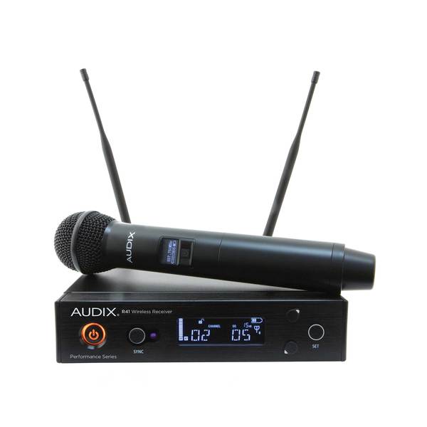 AP41OM2A WIRELESS HH SYSTEM ,R41 DIVERSITY RECEIVER, H60 HANDHELD TRANSMITTER W/OM2 CAPSULE