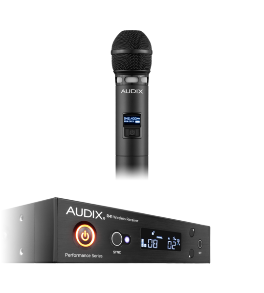 AP41VX5A WIRELESS MICROPHONE SYSTEM – R41 DIVERSITY RECEIVER WITH H60/VX5 HANDHELD TRANSMITTER