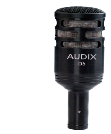 D6(AUD) PROFESSIONAL DYNAMIC INSTRUMENT MIC-CARDIOID PATTERN, EXTENDED LOW FREQUENCY REPRODUCTION, BLACK